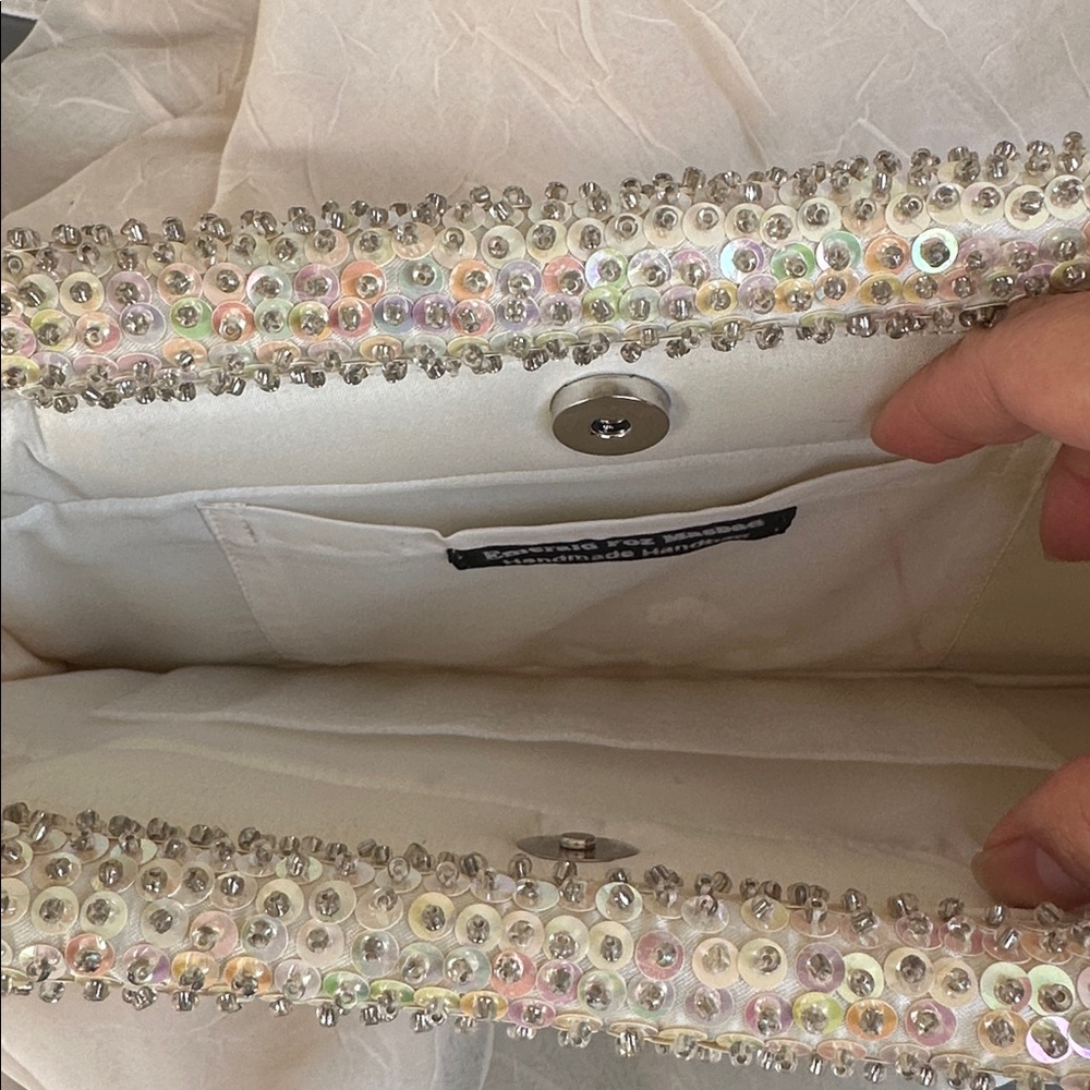 Statement piece genuine mother of pearl purse real pearl - Picture 8 of 12